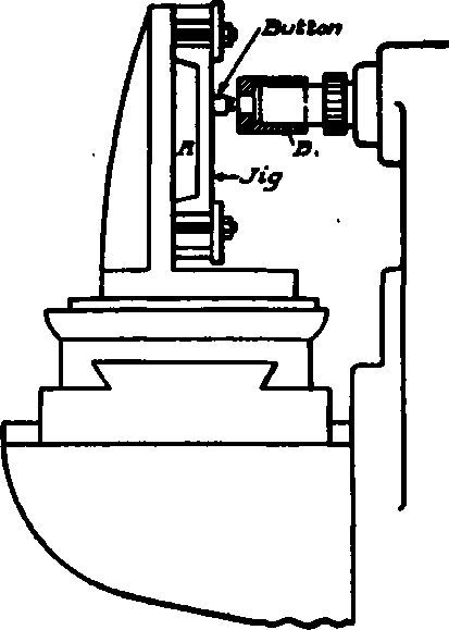 Drill Jig Fastened to Angle Iron for Drilling.