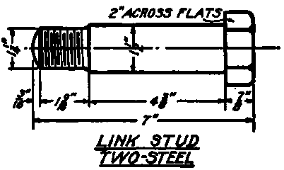 Detail Drawing of Link Stud.