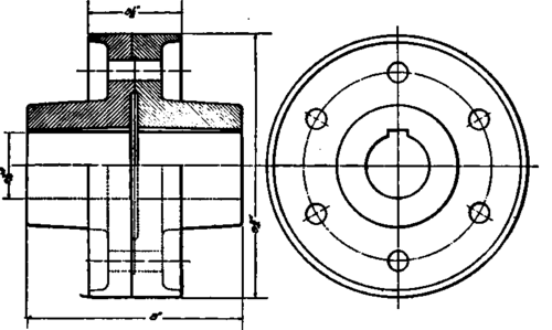 Flanged Coupling Giving Practical Application of Fig. 1.