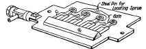 Match Plate for Cope Mold with Vibrator Attached.