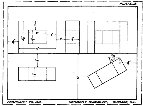 Principles Of Orthographic Projection Plate X 500466