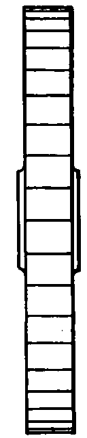 Section Showing Facing of Tooth Backs.