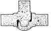 Sectional View of Dry Sand Core.