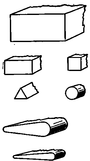Shapes of Oil Stones.