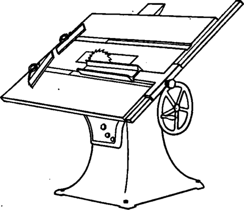 Single Arbor Saw Bench.