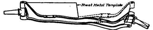 Template for Showing if Axle Is Bent.