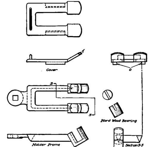 Working Drawing of Holder Frame that Requires Side Draw.