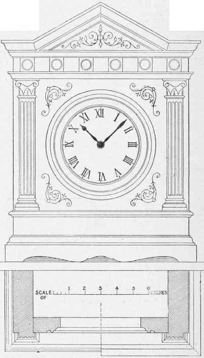 Design for a Marble Clock Case.