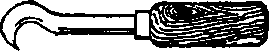 Zinc hook.