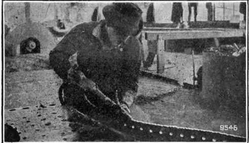 Fig. 58. Pneumatic Hammer. Used in chipping rough
