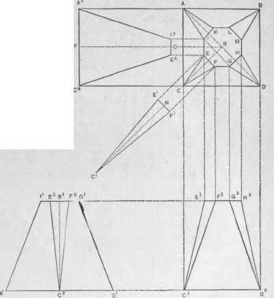 Fig. 376. Elevations, Plan and Patterns.