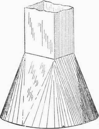 Article With Square Top And Round Base 224