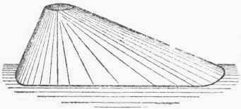 Irregular Tapering Article With Oblong Semicircula 171