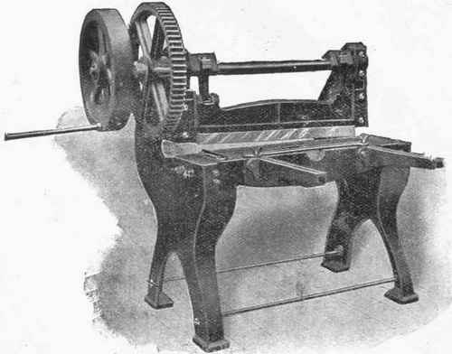 Sheet Iron Worker's Guillotine Shears.
