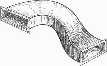 Twisted Rectangular Pipe Bend 349