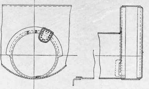 Fig. 107.   Repairs on Centre Furnace by Electric Welding.