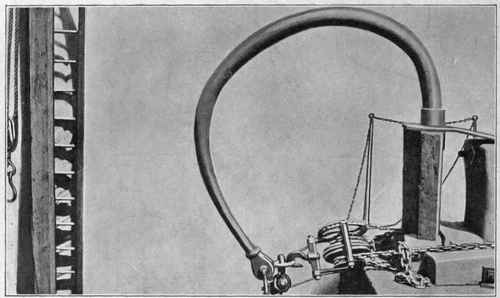 Fig. 94. Binding Tests of Welded Bootsdavits. The Imperial Arsenal, Dantzig.
