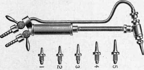High pressure oxy acetylene torch and replaceable tips