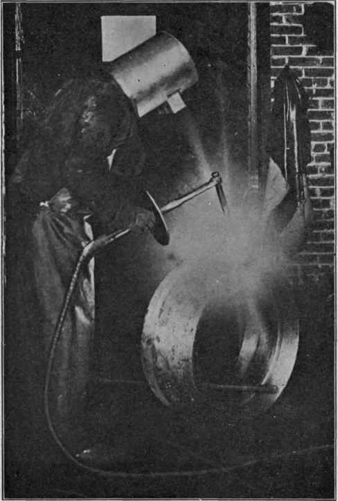 Operator welding with Bernardos arc process