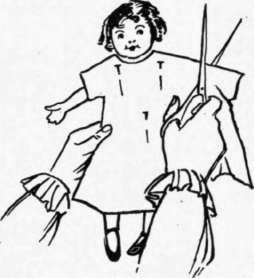 Fig. 33. Learning to cut a free hand pattern.