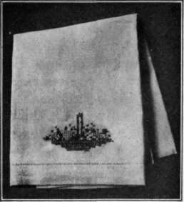 Fig. 36. A towel which Miss James uses at school.