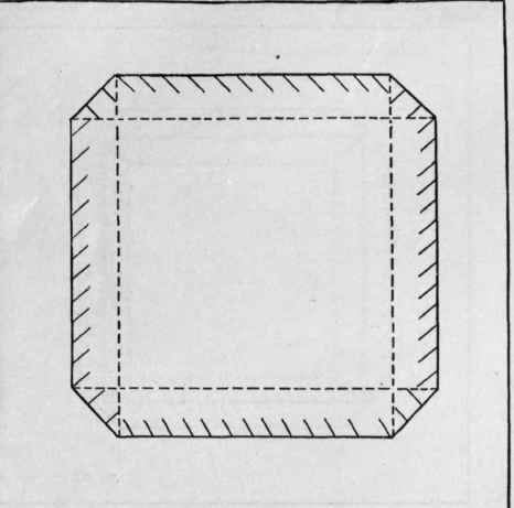 Fig. 30. Patch stitched in and overcast.