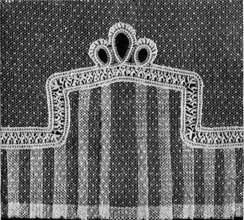 A PLEATED NET DESIGN.