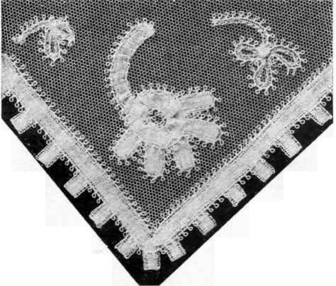 A POINT WITH LACE BRAID.