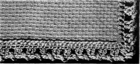 A cover of the design above with the edges laced.