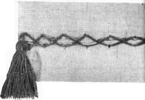 A very simple stitch In embroidery silk,