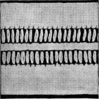 DOUBLE LADDER STITCH.
