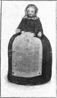 This ancient little Dutch Doll is an Emery Bag.