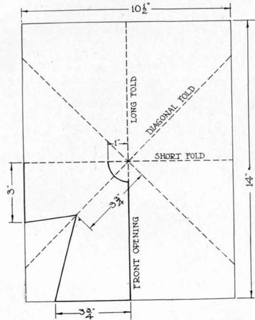 Pattern Of Doll's Kimona