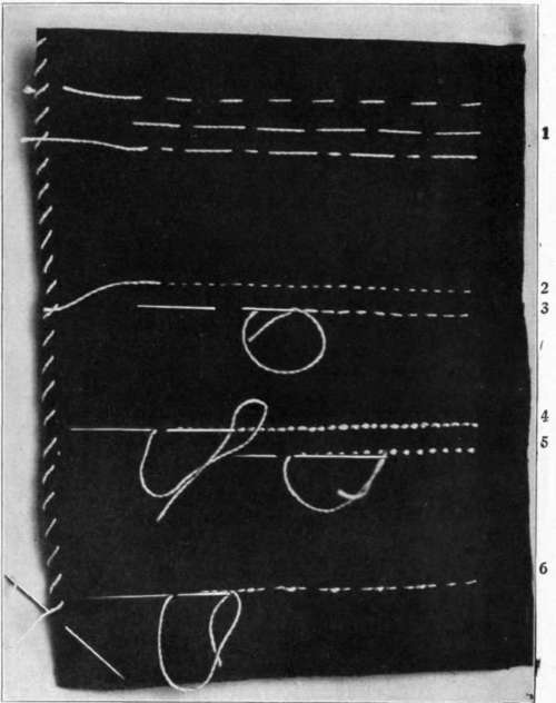 Stitches Used On Plain Sewing.