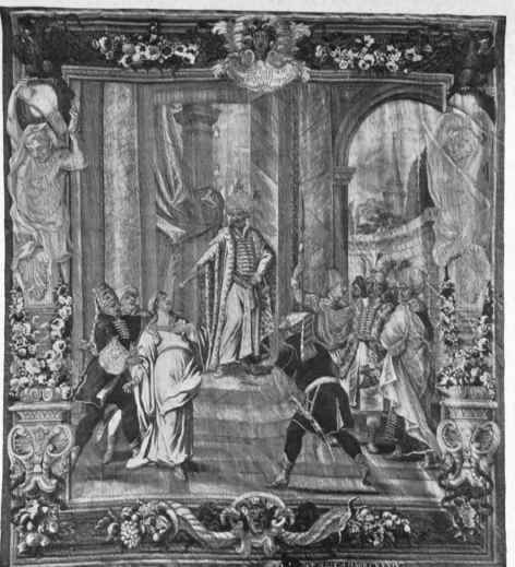 Plate no. 277. On the left, Cleopatra and the Asp, from the XVII century Antony and Cleopatra series at the Metropolitan Museum.