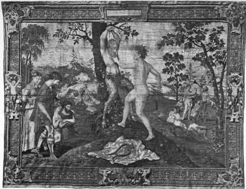 Plate no. 307. The Flaying of Marsyas by Apollo.