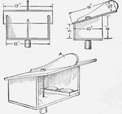 A Feeding Table for Birds That will Keep Its Open Side Protected from the Storms