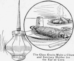 A Green Corn Holder 366