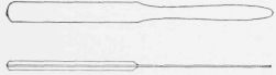A Palette Knife Made of a Corset Steel and a Wood Handle Attached