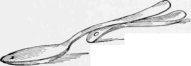 A Shoe Horn is the Right Shape to Hold the Spoon Right Side Up and Level
