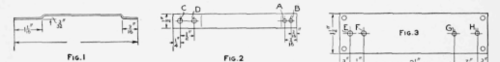 Dimensions of the Brass Strip and Mounting Base, Showing the Location of the Holes and the Shape of the