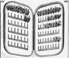 Fly Book with Clips for Holding Snelled Flies, So That the Gut is Kept Straight between Pads of Felt Aluminum Box with Clips for Holding Flies Tied on Eyed Hooks, Each Clip Having Places for Seven Flies