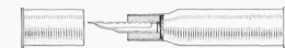 One Cartridge Shell Makes the Fountain Part of the Pen, and the Other the Cap