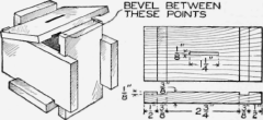 Six Pieces of Wood as They are Put Together to Form a Toy Bank