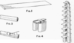 Stages in Making the Strip of Paper into the Finished Pagoda