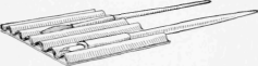 The Depressions in the Paper Hold the Pens or Brushes and Also Absorb the Excess Fluid