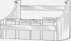 The Shelf will Hold All the Spice Boxes and Keep Them Handy