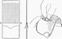 The Strips of Leather Sliding through the Stitches Make the Puzzle Part of the Purse