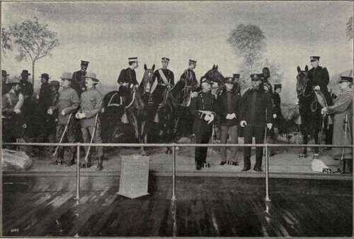 Group Of Officers And Men Of The United States Army, Showing Uniforms.