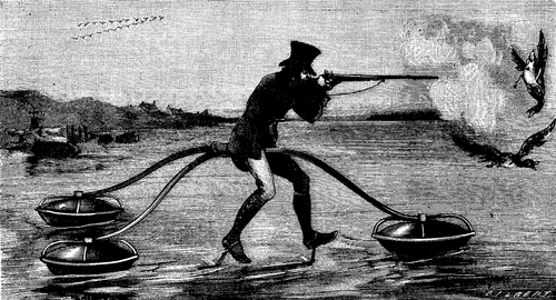 FIG. 2. A TRIAL OF VELOCIPEDES IN 1818.